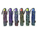 Ornament Print Foldable Quality Automatic Umbrellas (YS-3FA22083964R)